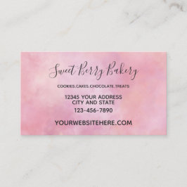 Cartão De Visita Pink Peach Tie
