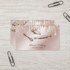 Cartão De Visita pino rolante e cupcake de uísque Panificação Doura