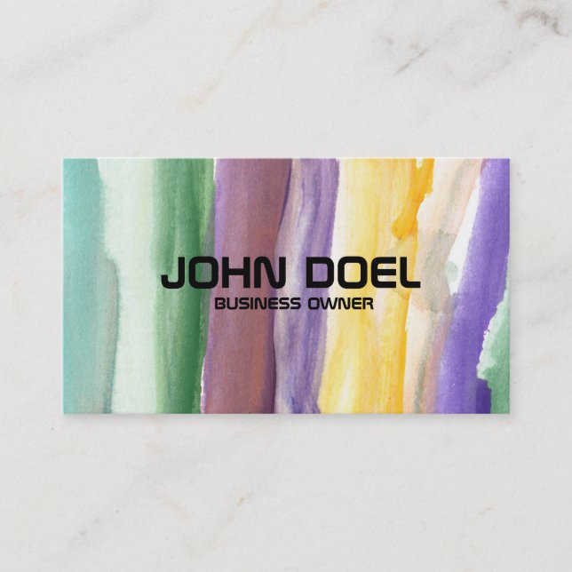 cartão de visita pintado (Frente)