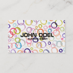 cartão de visita pintado