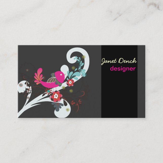 Cartão De Visita Pintinhos Retroativos PixDezines (Frente)