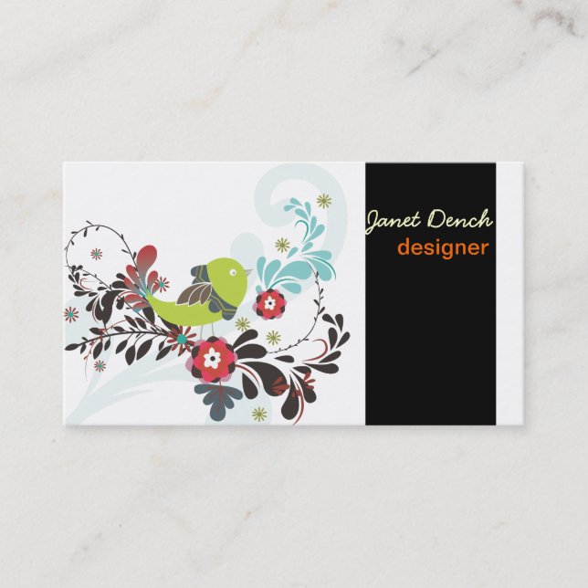 Cartão De Visita Pintinhos Retroativos PixDezines (Frente)