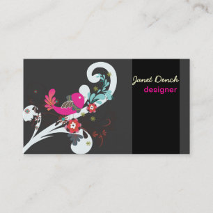 Cartão De Visita Pintinhos retros de PixDezines