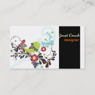 Cartão De Visita Pintinhos retros de PixDezines