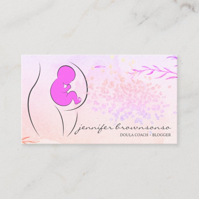 Cartão De Visita Pinto Amarelo-Rosa Amarelo-Flor Treinador de Nasci (Frente)