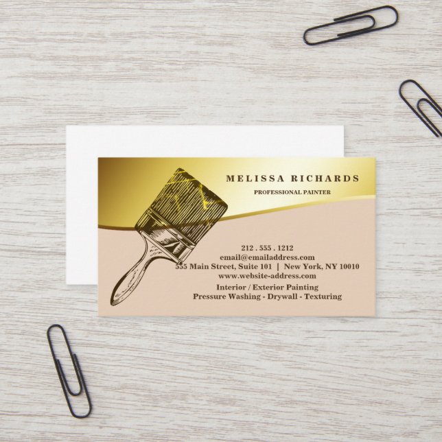 Cartão De Visita Pintor (Frente/Verso In Situ)