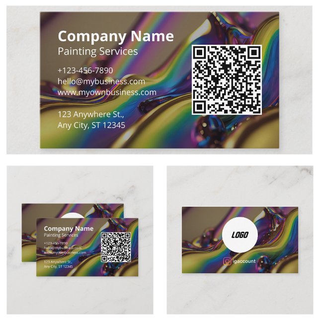 Cartão De Visita Pintor Criativo (Creative Painter Business Cards)