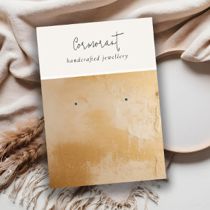 Cartão De Visita Pintor de Tinta Dourada Clássica Beige