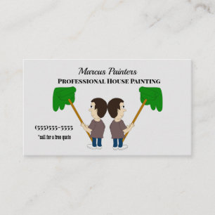 Cartão De Visita Pintor profissional de Impressão de parede de pin