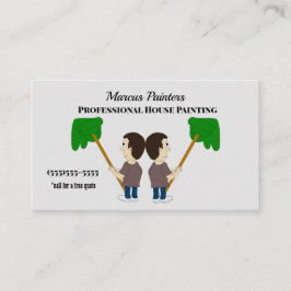 Cartão De Visita Pintor profissional de Impressão de parede de pint