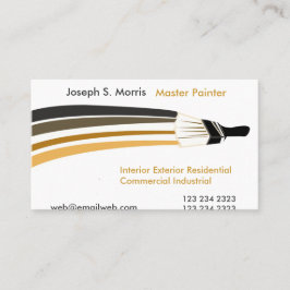 Cartão De Visita Pintores de casa profissionais dos Brushstrokes