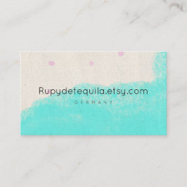 Cartão De Visita Pintura aquarela abstrata Rupydetequila