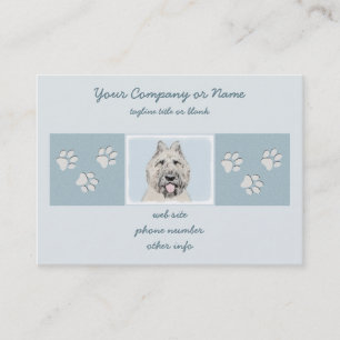 Cartão De Visita Pintura Bouvier des Flandres - Arte Cachorra Origi