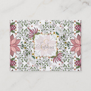 Cartão De Visita Pintura Cinzenta Cor-de-rosa Azulejo Arte