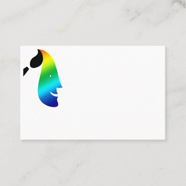 Cartão De Visita Pintura da cara/cartão de Facepainter Negócio (Frente)