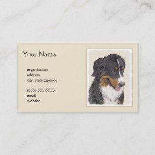 Cartão De Visita Pintura de Cachorro de Montanha Bernese - Arte Ori