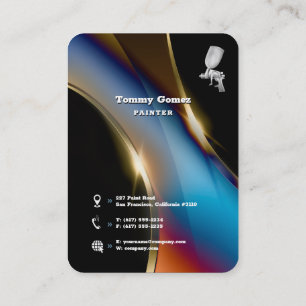 Cartão De Visita Pintura de corpo automático   Profissional