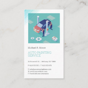 Cartão De Visita Pintura de corpo automático   Profissional