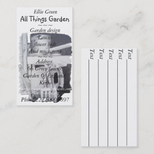 Cartão De Visita pintura de design de jardim para jardinagem