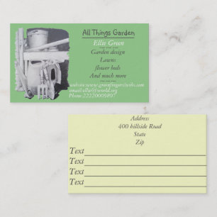 Cartão De Visita pintura de design de jardim para jardinagem