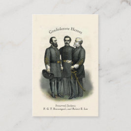 Cartão De Visita Pintura de Drywall Stucco, Heroes da Guerra Civil