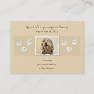 Cartão De Visita Pintura de Otterhound - Arte de Cachorro Original 