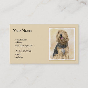 Cartão De Visita Pintura De Otterhound - Arte De Cão Original Boni