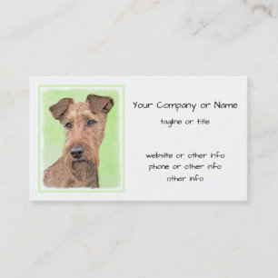 Cartão De Visita Pintura de Terrier irlandesa - Arte de Cão Origin