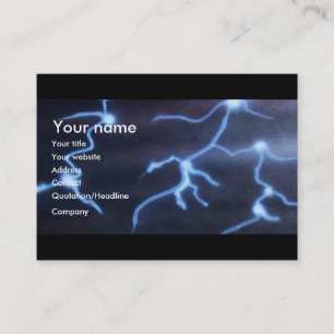 Cartão De Visita Pintura do relâmpago
