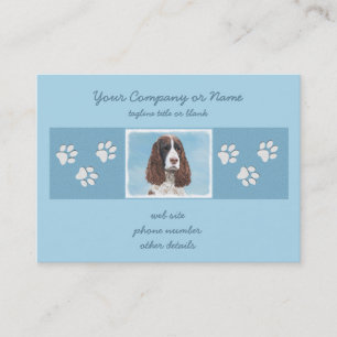 Cartão De Visita Pintura em espanhol em inglês