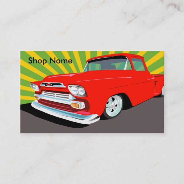 Cartão De Visita Pintura fresca (Frente)