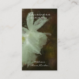 Cartão De Visita Pintura impressionista floral dos Daffodils