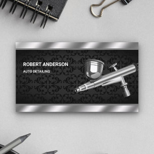 Cartão De Visita Pintura Pintura Pintura Corpo Automático da Arma D