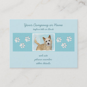 Cartão De Visita Pintura Portuguesa do Podengo Pequeno - Arte Origi