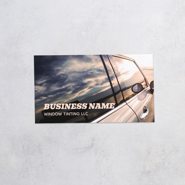 Cartão De Visita Pintura Solar Da Janela Do Carro Profissional (Window Tinting Cards)