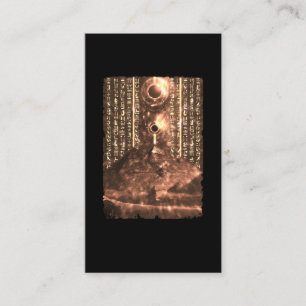 Cartão De Visita Pirâmides Egípcios Hieroglifos Artefato De Escar