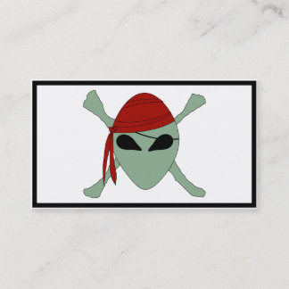 Cartão De Visita Pirata de alienígena