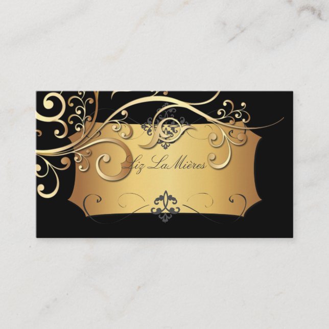 Cartão De Visita PirixDezines espirais ornamentais de safra/cor de  (Frente)