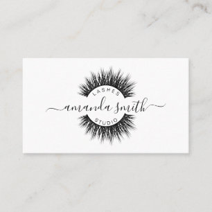 Cartão De Visita Pisca o artista a preto