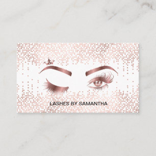 Cartão De Visita Piscar os olhos de artista de maquilhagem Lashes C