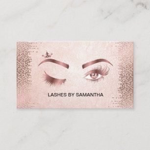 Cartão De Visita Piscar os olhos de artista de maquilhagem Lashes C