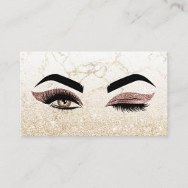 Cartão De Visita Piscar os olhos de artista de maquilhagem Lashes R