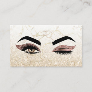Cartão De Visita Piscar os olhos de artista de maquilhagem Lashes R