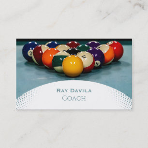 Cartão De Visita Piscina Coach Billiard