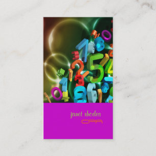 Cartão De Visita PixDezines 123, CPA/cores vivas