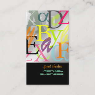 Cartão De Visita PixDezines ABC, Alfa Grego