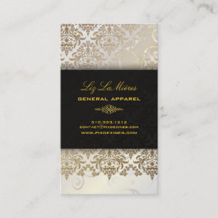 Cartão De Visita PixDezines Céline Damask
