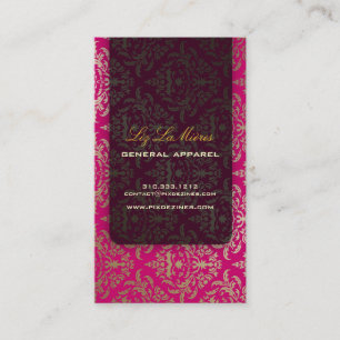 Cartão De Visita PixDezines Céline Damask