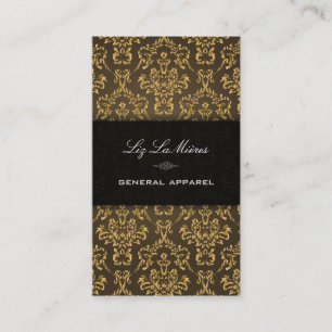 Cartão De Visita PixDezines Charuto+Ouro Ariana Damasco Antigo