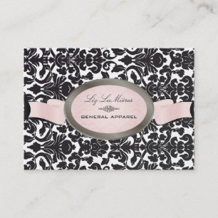 Cartão De Visita PixDezines/diy background/black flora damask